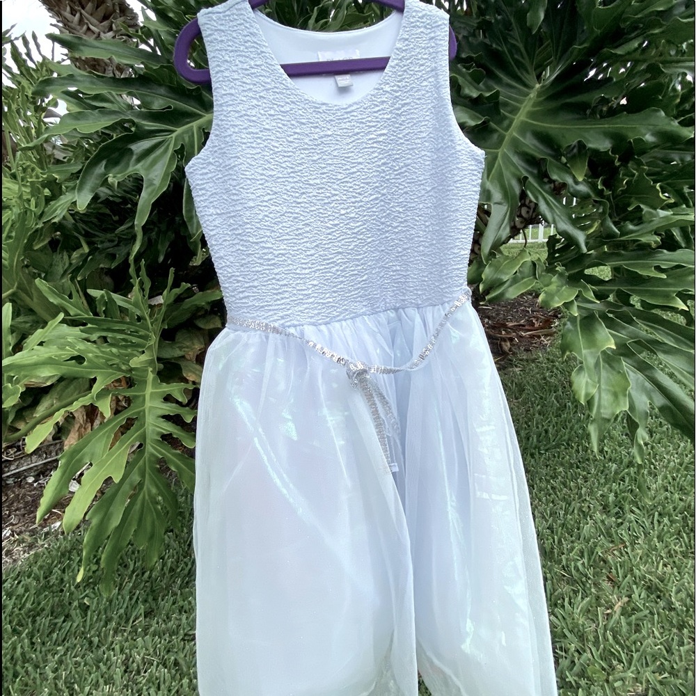 Blue children’s size 10-12 dress w belt